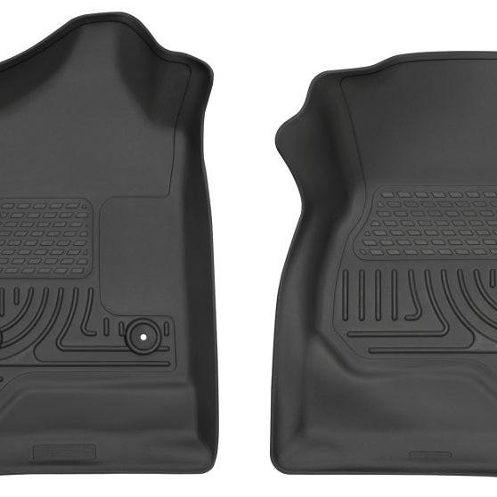 Husky Liners 14 Chevrolet Silverado/GMC Sierra 1500 Weatherbeater Black Front Floor Liners-Floor Mats - Rubber-Husky Liners-HSL18241-SMINKpower Performance Parts