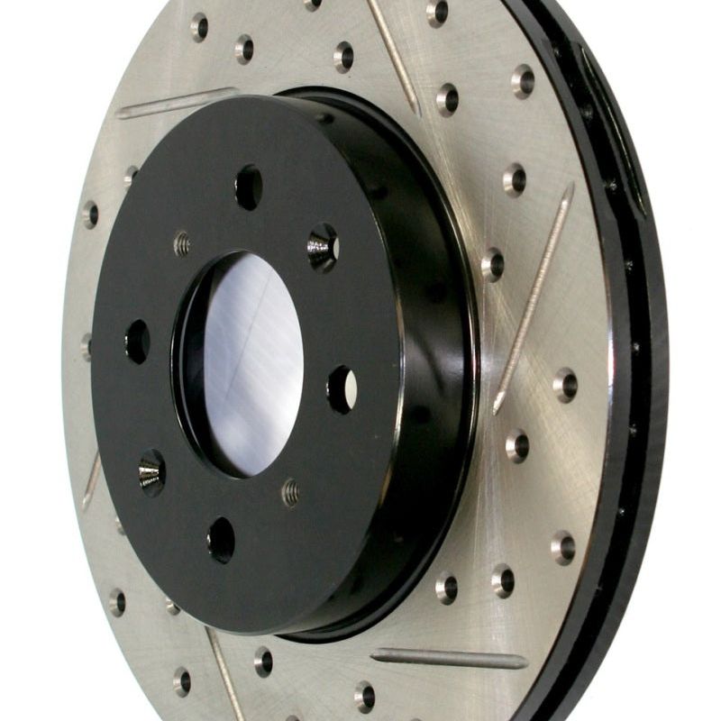 StopTech Slotted & Drilled Sport Brake Rotor-Brake Rotors - Slot & Drilled-Stoptech-STO127.62124L-SMINKpower Performance Parts