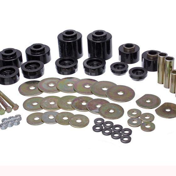 Energy Suspension 1998 Ford F250 Black Body Mount Set-Bushing Kits-Energy Suspension-ENG4.4123G-SMINKpower Performance Parts