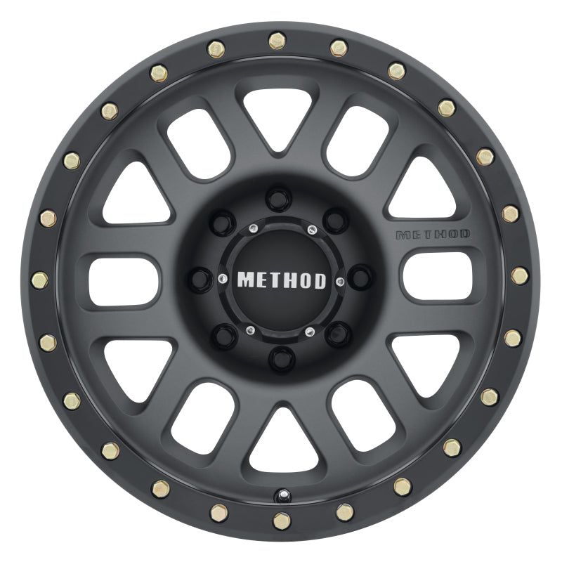 Method MR309 Grid 18x9 +18mm Offset 8x6.5 130.81mm CB Titanium/Black Street Loc Wheel-Wheels - Cast-Method Wheels-MRWMR30989080818-SMINKpower Performance Parts