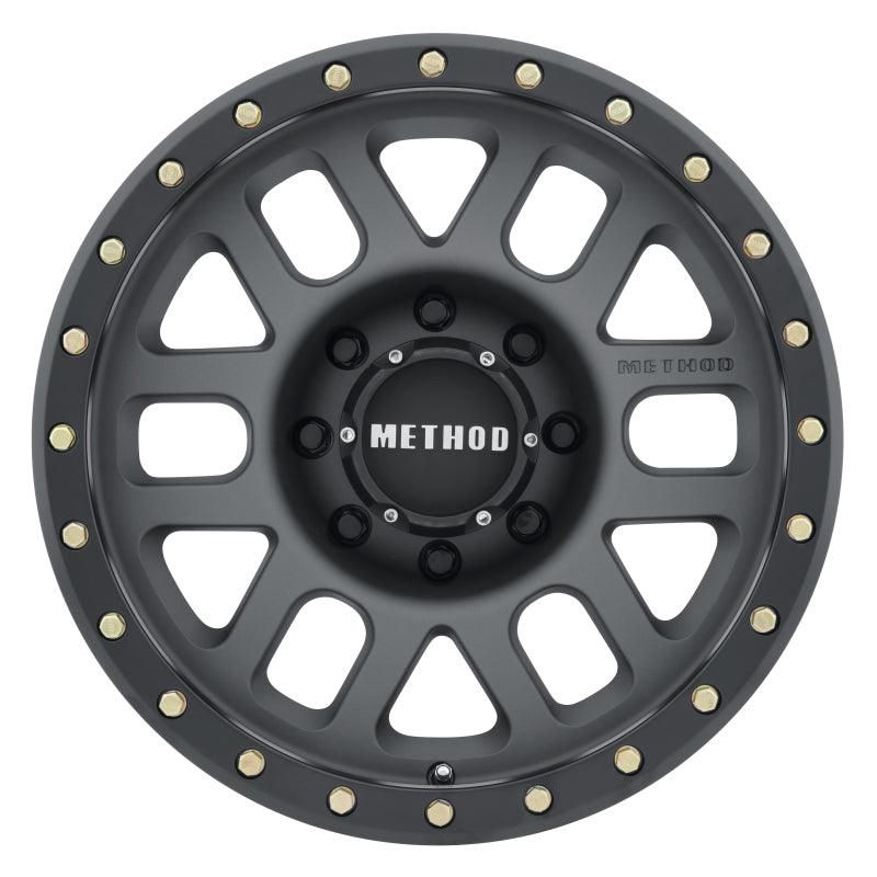 Method MR309 Grid 18x9 +18mm Offset 8x180 130.81mm CB Titanium/Black Street Loc Wheel - SMINKpower Performance Parts MRWMR30989088818 Method Wheels