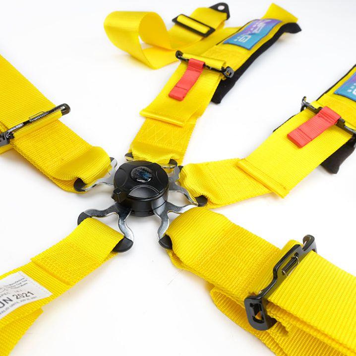 NRG 5PT 3in. Seat Belt Harness / Cam Lock - Yellow - SMINKpower Performance Parts NRGSBH-B6PCYL NRG