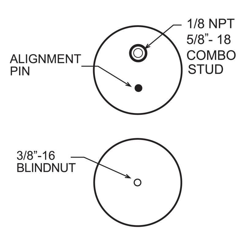 Firestone Ride-Rite Replacement Bellow 267C (For Kit PN 2361/2384/2430/2350/2458/2377) (W217606397) - SMINKpower Performance Parts FIR6397 Firestone