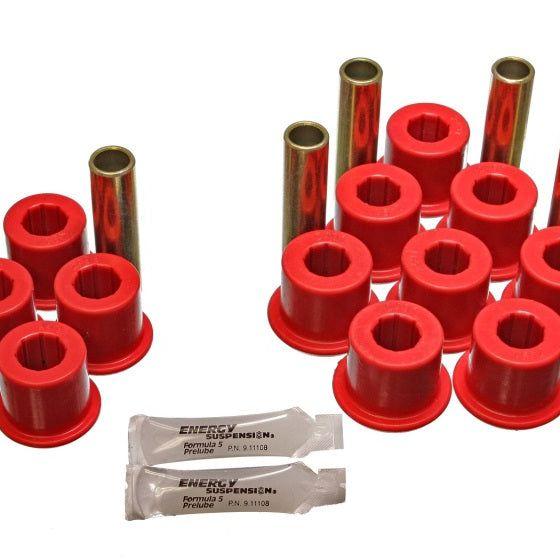 Energy Suspension Rear Spring Bushing Set - Red-Bushing Kits-Energy Suspension-ENG5.2113R-SMINKpower Performance Parts