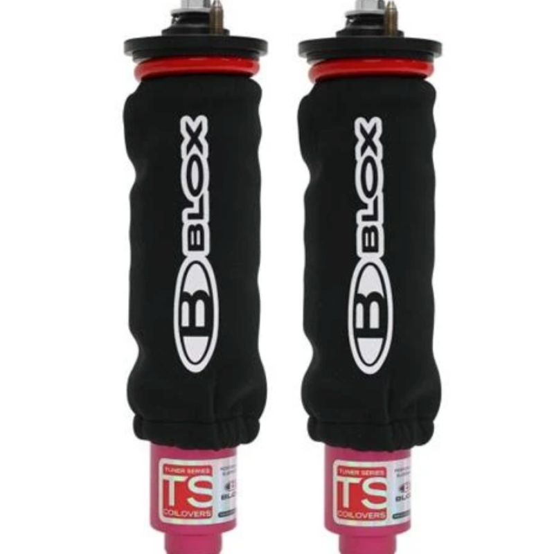 BLOX Racing Neoprene Coilover Covers - Black (Pair)-Coilover Components-BLOX Racing-BLOBXAP-00033-BK-SMINKpower Performance Parts