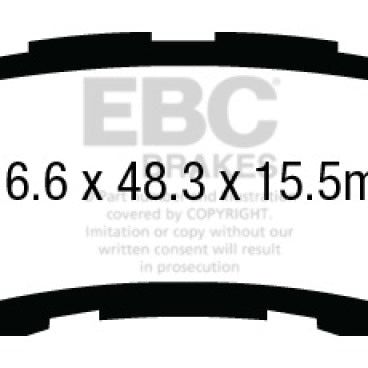 EBC 13+ Acura RLX 3.5 Redstuff Rear Brake Pads-Brake Pads - Performance-EBC-EBCDP33018C-SMINKpower Performance Parts