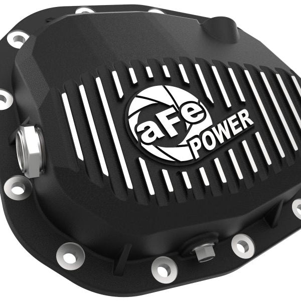 aFe Pro Series Rear Differential Cover Black w/ Fins 15-19 Ford F-150 (w/ Super 8.8 Rear Axles) - SMINKpower Performance Parts AFE46-71180B aFe