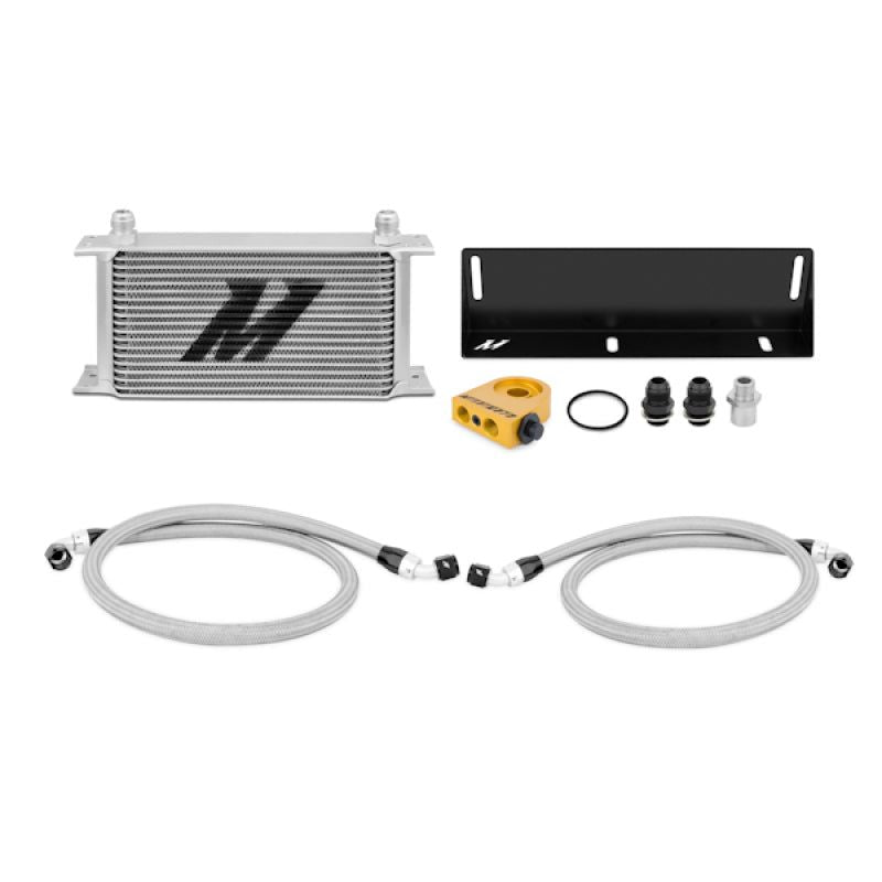 Mishimoto 79-93 Ford Mustang 5.0L Thermostatic Oil Cooler Kit - Silver - SMINKpower Performance Parts MISMMOC-MUS-79T Mishimoto