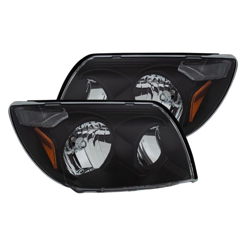 ANZO 2003-2005 Toyota 4Runner Crystal Headlights Black-Headlights-ANZO-ANZ111394-SMINKpower Performance Parts