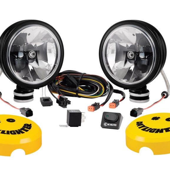 KC HiLiTES Daylighter Gravity G6 LED 20w SAE/ECE Driving Beam (Pair Pack System) - Black SS - SMINKpower Performance Parts KCL653 KC HiLiTES