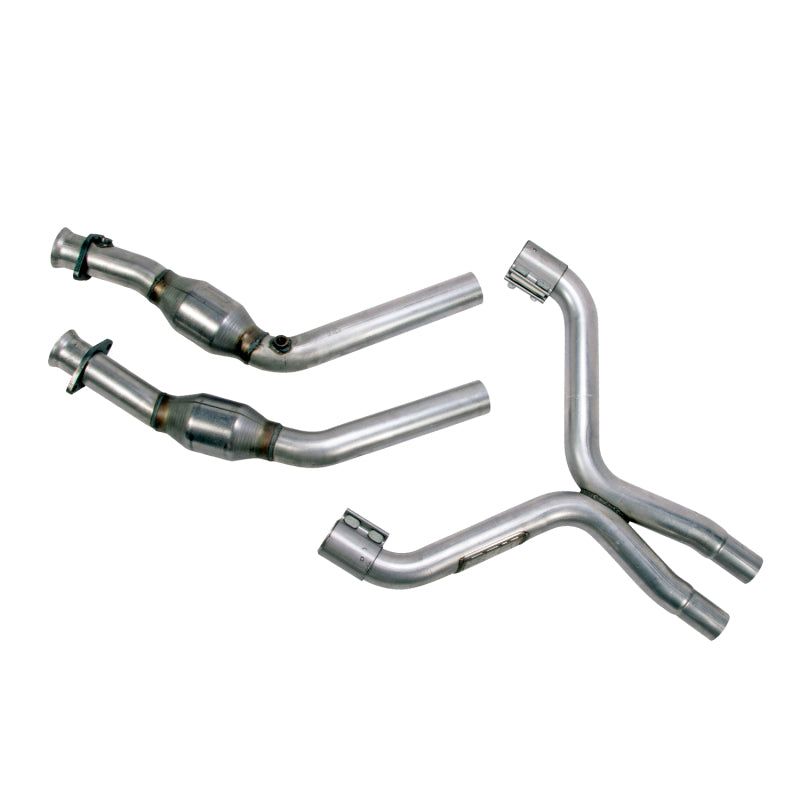 BBK 11-14 Mustang 3.7 V6 High Flow X Pipe With Catalytic Converters - 2-1/2-Catback-BBK-BBK1814-SMINKpower Performance Parts