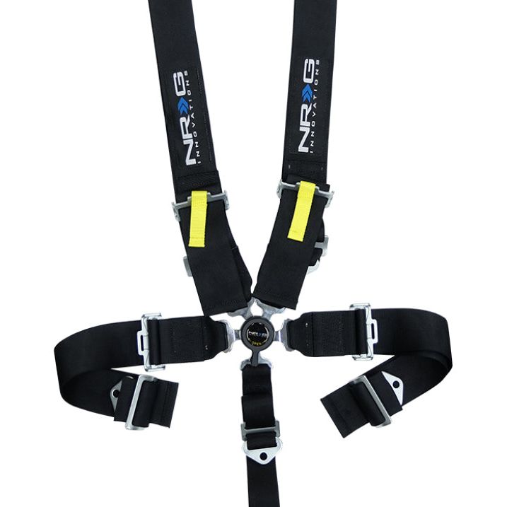 NRG SFI 16.1 5PT 3in. Seat Belt Harness / Cam Lock - Black-Seat Belts & Harnesses-NRG-NRGSBH-RS5PCBK-SMINKpower Performance Parts