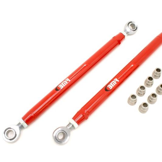 BMR 05-14 S197 Mustang Double Adj. Lower Control Arms w/ Heavy Duty Rod Ends - Red-Control Arms-BMR Suspension-BMRTCA020R-SMINKpower Performance Parts