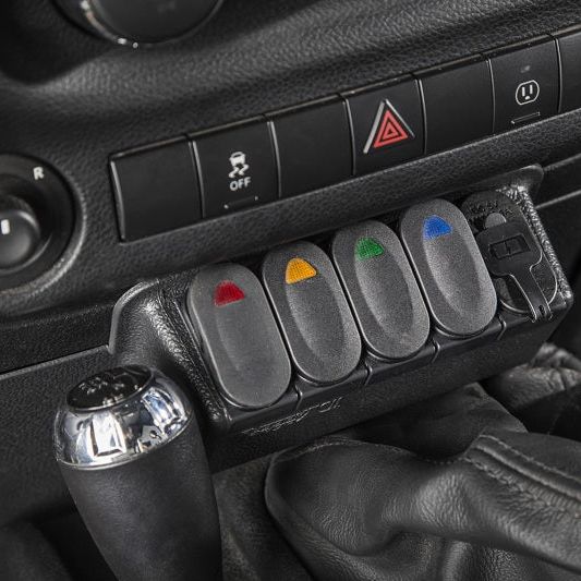 Rugged Ridge Lower Switch Panel Kit 11-18 Jeep Wrangler JK/JKU - SMINKpower Performance Parts RUG17235.84 Rugged Ridge