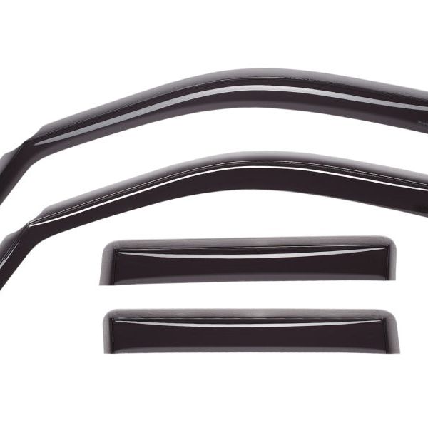 WeatherTech 03+ Toyota Prado Front and Rear Side Window Deflectors - Dark Smoke - SMINKpower Performance Parts WET82329 WeatherTech