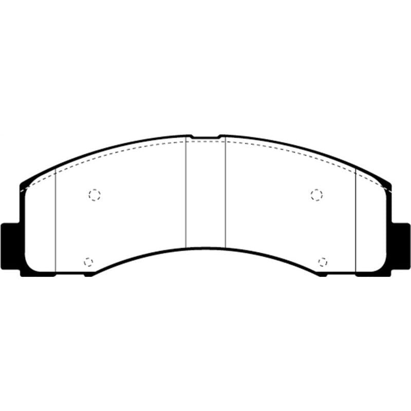 EBC 2018+ Ford F-150 2.7L Twin Turbo (2WD) Yellowstuff Front Brake Pads-Brake Pads - Performance-EBC-EBCDP43088R-SMINKpower Performance Parts