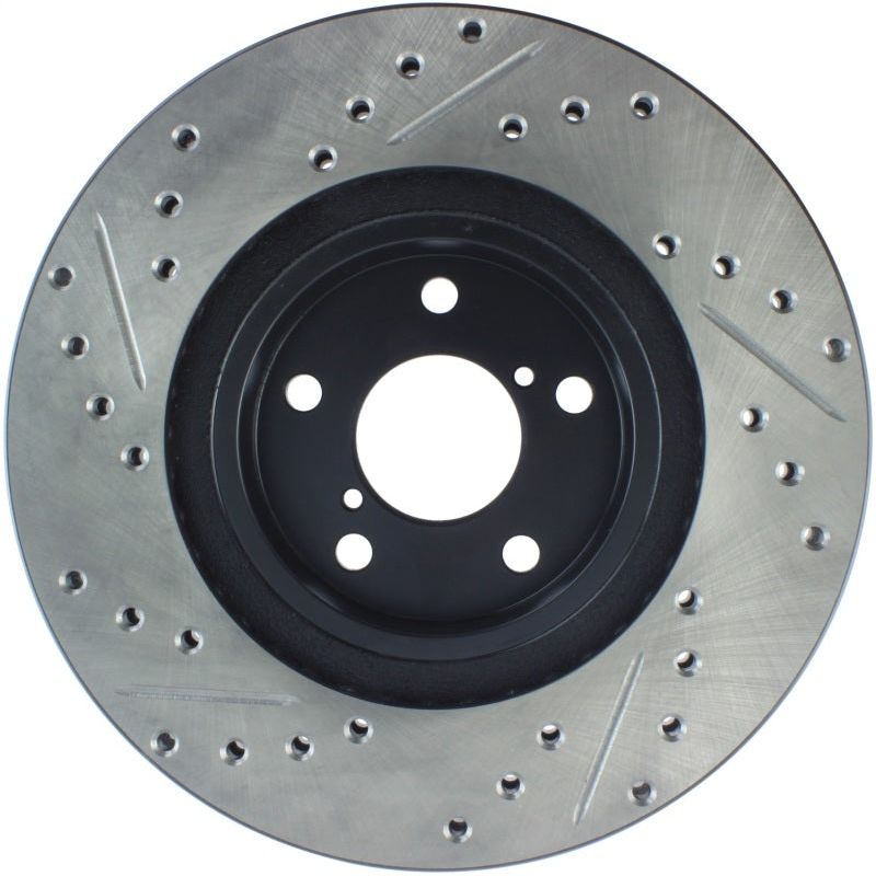 StopTech Slotted & Drilled Sport Brake Rotor-Brake Rotors - Slot & Drilled-Stoptech-STO127.47012L-SMINKpower Performance Parts