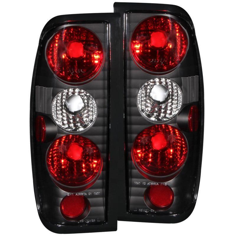 ANZO 1998-2004 Nissan Frontier Taillights Black - SMINKpower Performance Parts ANZ211115 ANZO