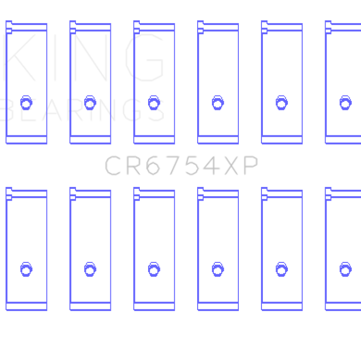 King Toyota/Lexus 2JZGE/2JZGTE 3.0L (Size STD) Performance Rod Bearing Set-Bearings-King Engine Bearings-KINGCR6754XP-SMINKpower Performance Parts