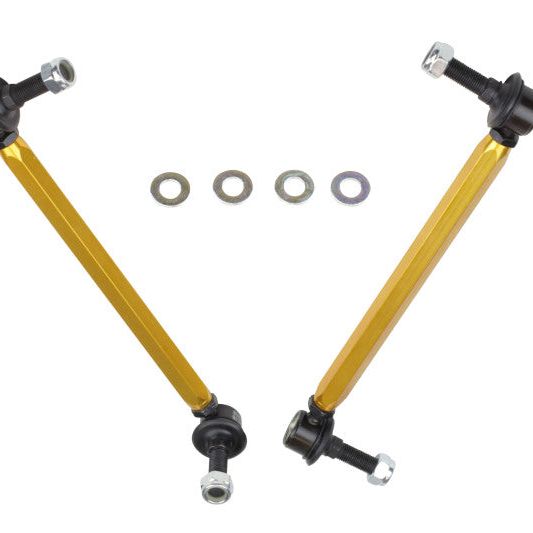 Whiteline 05+ Mustang Coupe 8cyl (Inc Shelby GT/ GT500) Front Swaybar Link Kit H/Duty Adj Steel Ball-Sway Bar Endlinks-Whiteline-WHLKLC169-SMINKpower Performance Parts