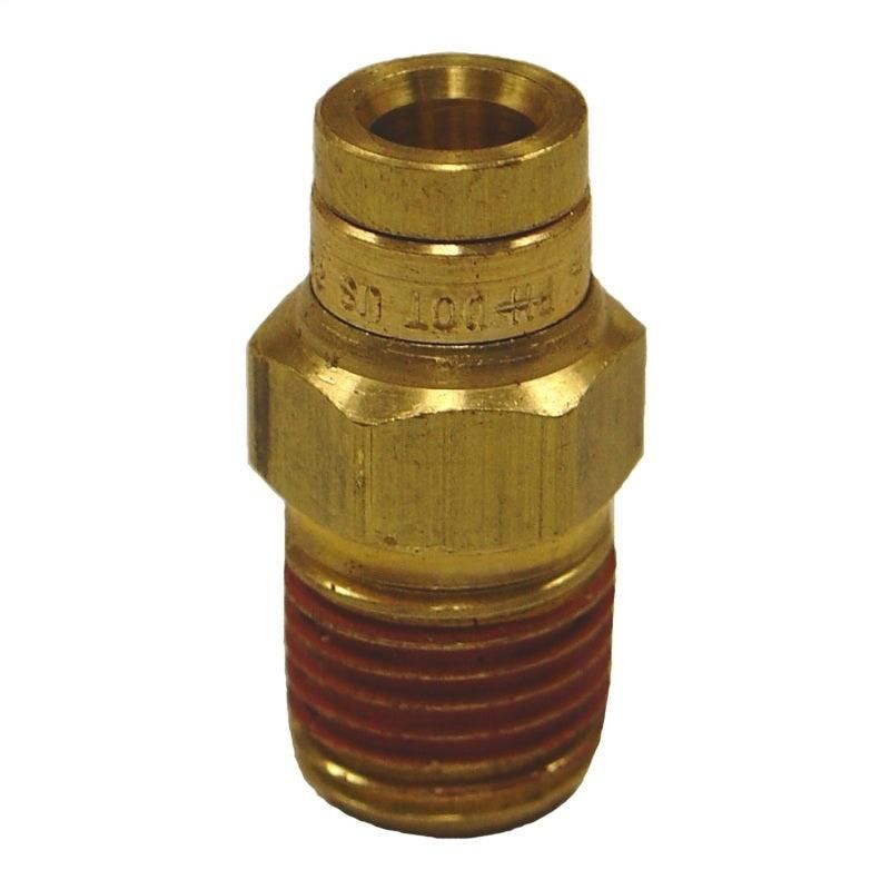 Firestone Male Connector 1/4in. Push-Lock x 1/4in. NPT Brass Air Fitting - 2 Pack (WR17603463) - SMINKpower Performance Parts FIR3463 Firestone