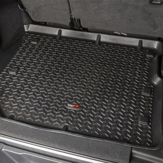 Rugged Ridge Floor Liner Cargo Black 18-21 Jeep Wrangler JL 4 Dr (Excl. 4XE Models)-Floor Mats - Rubber-Rugged Ridge-RUG12975.49-SMINKpower Performance Parts