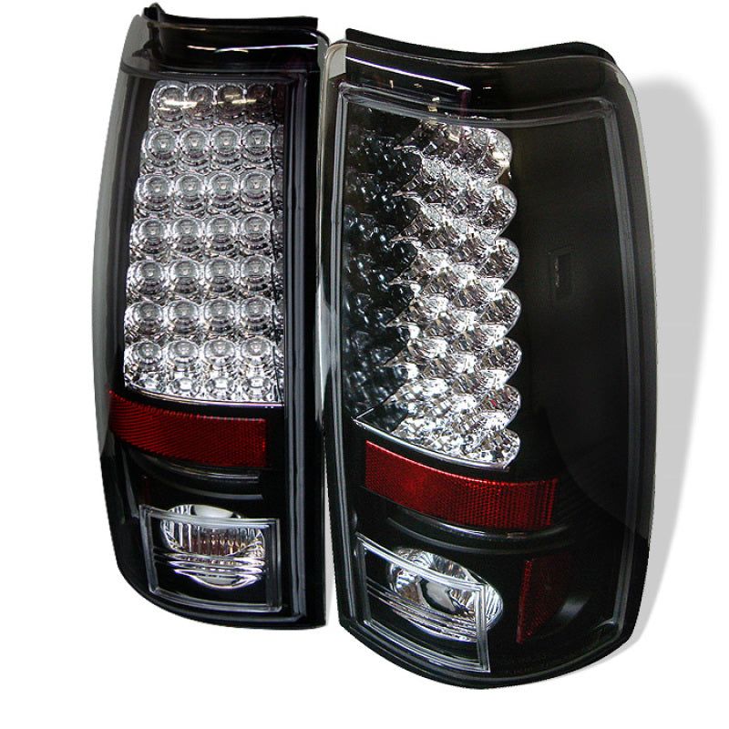 Spyder Chevy Silverado 1500 99-02 (Not Fit Stepside) LED Tail Lights Blk ALT-YD-CS99-LED-BK-Tail Lights-SPYDER-SPY5002044-SMINKpower Performance Parts