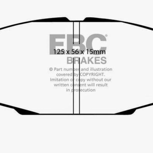 EBC 86-92 Toyota Supra 2.8 Redstuff Front Brake Pads-Brake Pads - Performance-EBC-EBCDP3610C-SMINKpower Performance Parts