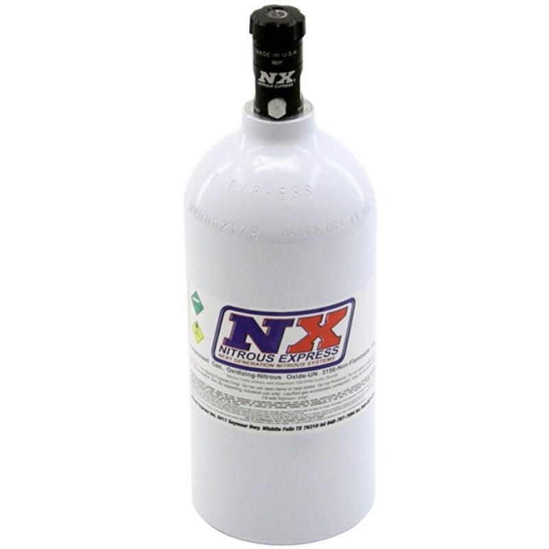 Nitrous Express 2.5lb Bottle w/Motorcycle Valve (4.38 Dia x 12.37 Tall) - SMINKpower Performance Parts NEX11025 Nitrous Express