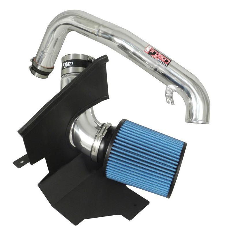 Injen 13-14 Ford Focus ST 2.0L (t) 4cyl Polished Short Ram Intake w/MR Tech & Heat Shield-Cold Air Intakes-Injen-INJSP9001P-SMINKpower Performance Parts