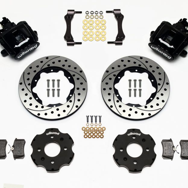 Wilwood Combination Parking Brake Rear Kit 11.00in Drilled Civic / Integra Disc 2.39 Hub Offset - SMINKpower Performance Parts WIL140-10206-D Wilwood