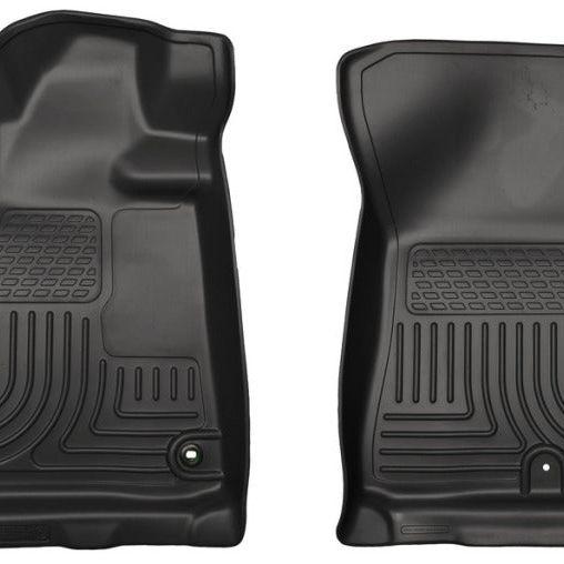 Husky Liners 12-13 Toyota Tundra Weatherbeater Black Front Floor Liners-Floor Mats - Rubber-Husky Liners-HSL18561-SMINKpower Performance Parts