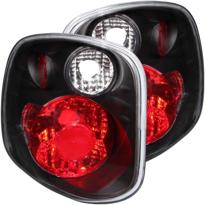 ANZO 2001-2003 Ford F-150 Taillights Black-Tail Lights-ANZO-ANZ211143-SMINKpower Performance Parts