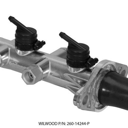 Wilwood Tandem Remote Master Cylinder - 1 1/8in Bore Ball Burnished - SMINKpower Performance Parts WIL260-14244-P Wilwood