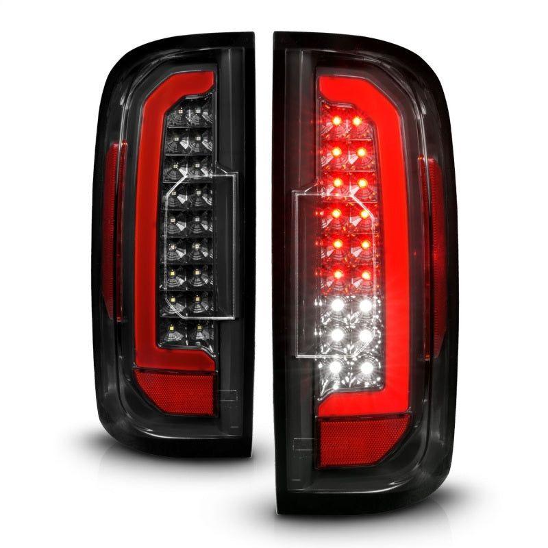 ANZO 15-21 GMC Canyon Full LED Taillights w/ Red Lightbar Black Housing/Clear Lens - SMINKpower Performance Parts ANZ311434 ANZO