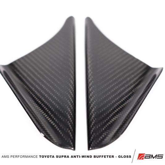 AMS Performance 2020+ Toyota GR Supra Anti-Wind Buffeting Kit - Gloss Carbon - ams-performance-2020-toyota-gr-supra-anti-wind-buffeting-kit-gloss-carbon