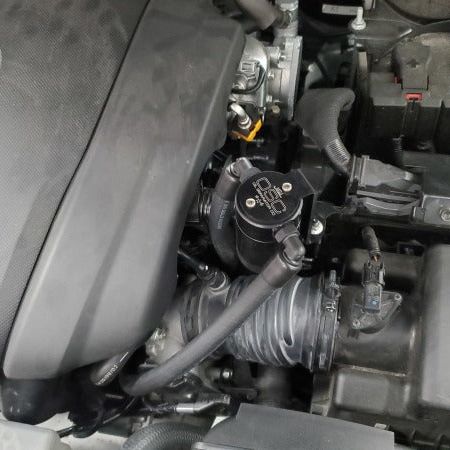 J&L 14-22 Mazda CX5 2.5L Non-turbo Driver Side 3.0 Oil Separator Kit - Black Anodized - SMINKpower Performance Parts JLT3111D-B J&L