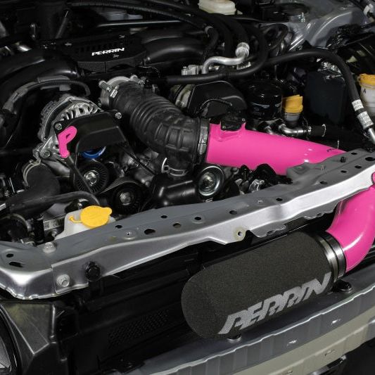 Perrin 22-23 Subaru BRZ/GR86 Cold Air Intake - Hyper Pink - SMINKpower Performance Parts PERPSP-INT-335HP Perrin Performance