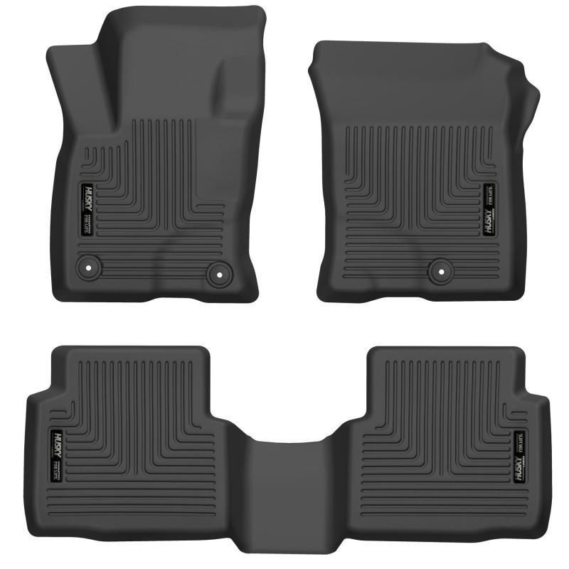 Husky Liners 20-21 Ford Escape All Models Exc Hybrid Weatherbeater Front and 2nd Seat Liners - BLK - SMINKpower Performance Parts HSL95721 Husky Liners