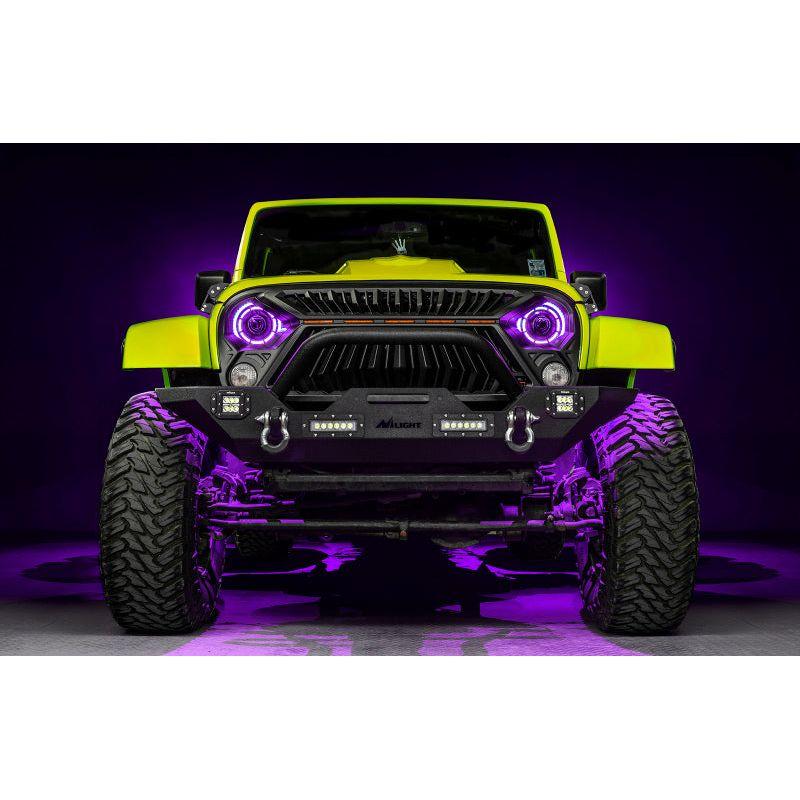 ORACLE Lighting 07-18 Jeep Wrangler JK Oculus 7in. ColorSHIFT Bi-LED Projector Headlights - SMINKpower Performance Parts ORL5876-504 ORACLE Lighting