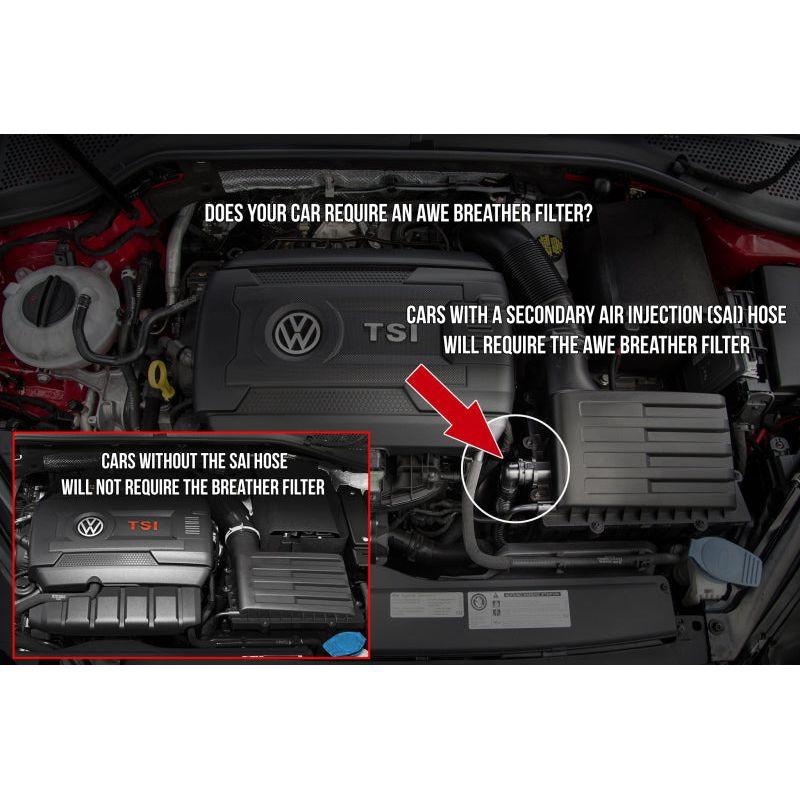 AWE Tuning S-FLO Breather Filter VW/Audi 2.0T - SMINKpower Performance Parts AWE2710-11016 AWE Tuning