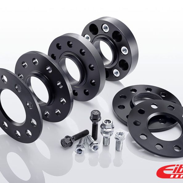 Eibach Pro-Spacer System 15mm Black Spacer - 2015 Ford Mustang Ecoboost / V6 / GT - SMINKpower Performance Parts EIBS90-6-15-056-B Eibach