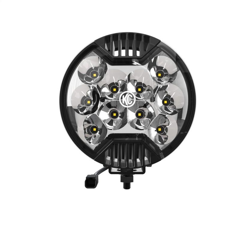 KC HiLiTES SlimLite 6in. LED Light 50w Spot Beam (Single) - Black-Light Bars & Cubes-KC HiLiTES-KCL1100-SMINKpower Performance Parts