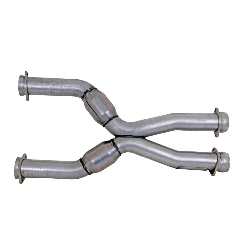 BBK 79-04 Mustang Coyote Swap Short Mid X Pipe w Catalytic Converters 3.0 For BBK Long Tube Headers - SMINKpower Performance Parts BBK1786 BBK