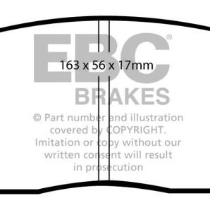 EBC 05-10 Ford Mustang 4.0 Bluestuff Front Brake Pads-Brake Pads - Racing-EBC-EBCDP51740NDX-SMINKpower Performance Parts