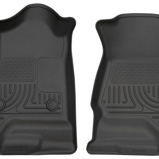 Husky Liners 14 Chevrolet Silverado 1500/GMC Sierra 1500 WeatherBeater Black Front Floor Liners-Floor Mats - Rubber-Husky Liners-HSL18231-SMINKpower Performance Parts