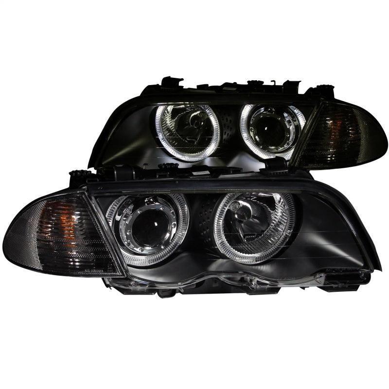 ANZO 1999-2001 BMW 3 Series E46 Projector Headlights w/ Halo Black (CCFL) - SMINKpower Performance Parts ANZ121261 ANZO