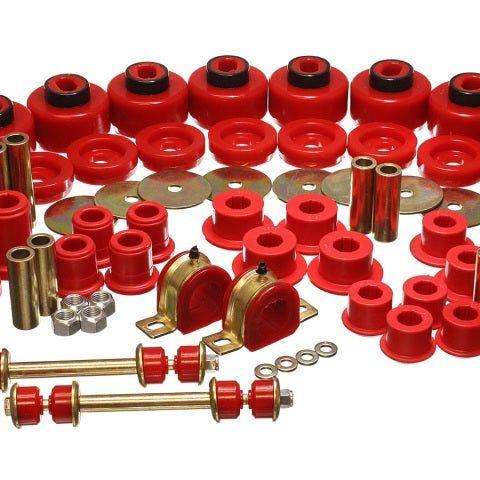 Energy Suspension 01-06 Chevy Silverado 4WD Red Hyper-flex Master Bushing Set-Bushing Kits-Energy Suspension-ENG3.18128R-SMINKpower Performance Parts