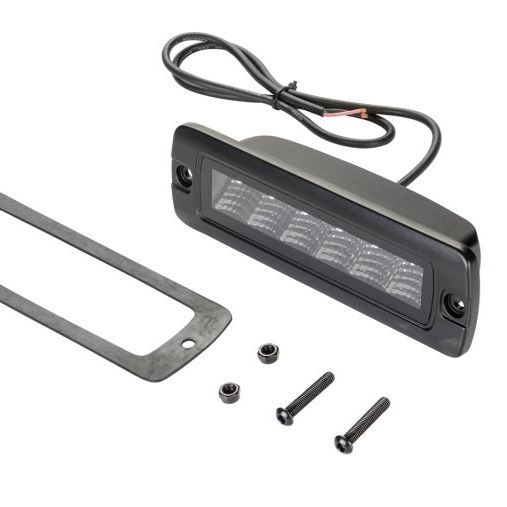 Hella Universal Black Magic 6 L.E.D. Flush Mount Mini Light Bar - Flood Beam - SMINKpower Performance Parts HELLA358176221 Hella