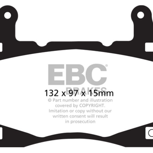 EBC 11-15 Chevrolet Camaro (5th Gen) 6.2 Redstuff Front Brake Pads-Brake Pads - Performance-EBC-EBCDP31895C-SMINKpower Performance Parts